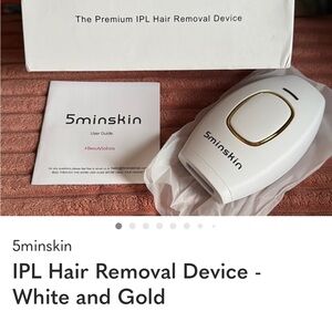 5minskin IPL Hair Removal Device - White and Gold